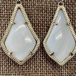 Kendra Scott Alex Drop Earrings White Mother of Pearl/Gold